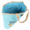 Les Tropéziennes | Sac de plage "Panama" turquoise | Panier de plage femme pas cher Les Tropéziennes | Sac de plage "Panama" turquoise | Panier de plage femme pas cher