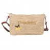 Les Tropéziennes | Pochette bandoulière "Panama" beige naturel | Petit sac porté croisé femme style panier pas cher Les Tropéziennes | Pochette bandoulière "Panama" beige naturel | Petit sac porté croisé femme style panier pas cher