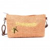 Les Tropéziennes | Pochette bandoulière "Panama" orange | Petit sac porté croisé femme style panier pas cher Les Tropéziennes | Pochette bandoulière "Panama" orange | Petit sac porté croisé femme style panier pas cher