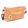 Les Tropéziennes | Pochette bandoulière "Panama" orange | Petit sac porté croisé femme style panier pas cher Les Tropéziennes | Pochette bandoulière "Panama" orange | Petit sac porté croisé femme style panier pas cher