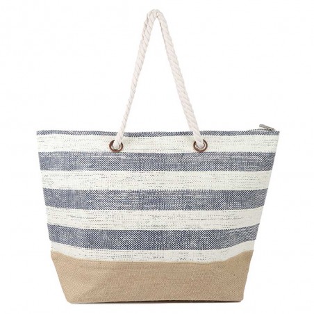 Les Tropéziennes | Panier de plage "Joy" bleu | Sac de plage femme pas cher Les Tropéziennes | Panier de plage "Joy" bleu | Sac de plage femme pas cher