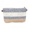 Les Tropéziennes | Pochette tressée "Joy" bleu | Sac bandoulière femme bohème chic pas cher Les Tropéziennes | Pochette tressée "Joy" bleu | Sac bandoulière femme bohème chic pas cher