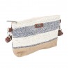 Les Tropéziennes | Pochette tressée "Joy" bleu | Sac bandoulière femme bohème chic pas cher Les Tropéziennes | Pochette tressée "Joy" bleu | Sac bandoulière femme bohème chic pas cher