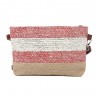 Les Tropéziennes | Pochette tressée "Joy" rouge | Sac bandoulière femme bohème chic pas cher Les Tropéziennes | Pochette tressée "Joy" rouge | Sac bandoulière femme bohème chic pas cher