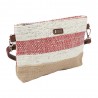 Les Tropéziennes | Pochette tressée "Joy" rouge | Sac bandoulière femme bohème chic pas cher Les Tropéziennes | Pochette tressée "Joy" rouge | Sac bandoulière femme bohème chic pas cher
