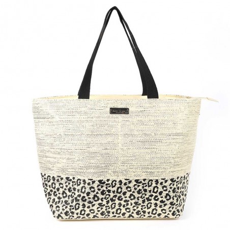 Les Tropéziennes | Panier de plage "Kailani" | Sac de plage femme pas cher motif léopard Les Tropéziennes | Panier de plage "Kailani" | Sac de plage femme pas cher motif léopard