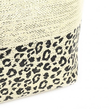 Les Tropéziennes | Panier de plage "Kailani" | Sac de plage femme pas cher motif léopard Les Tropéziennes | Panier de plage "Kailani" | Sac de plage femme pas cher motif léopard