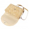 Les Tropéziennes | Pochette tressée "Milos" beige naturel | Sac bandoulière femme été style bohème chic Les Tropéziennes | Pochette tressée "Milos" beige naturel | Sac bandoulière femme été style bohème chic
