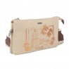 Les Tropéziennes | Pochette bandoulière "Oliana" beige | Petit sac à main femme été en toile bohème chic pas cher Les Tropéziennes | Pochette bandoulière "Oliana" beige | Petit sac à main femme été en toile bohème chic pas cher