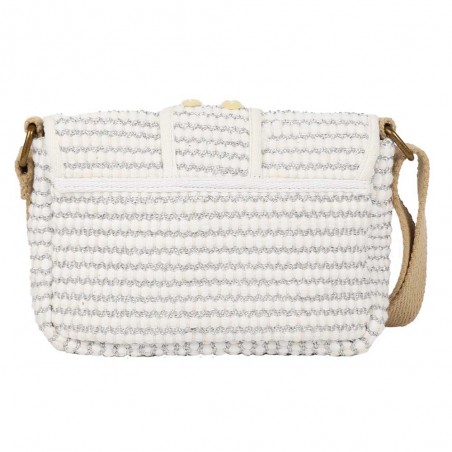 Les Tropéziennes | Sac bandoulière "Gaia" blanc | Sac femme porté croisé style bohème chic été pas cher Les Tropéziennes | Sac bandoulière "Gaia" blanc | Sac femme porté croisé style bohème chic été pas cher