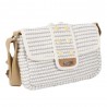 Les Tropéziennes | Sac bandoulière "Gaia" blanc | Sac femme porté croisé style bohème chic été pas cher Les Tropéziennes | Sac bandoulière "Gaia" blanc | Sac femme porté croisé style bohème chic été pas cher