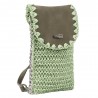 Les Tropéziennes | Pochette téléphone "Enoha" vert | Sac bandoulière smartphone femme original pas cher Les Tropéziennes | Pochette téléphone "Enoha" vert | Sac bandoulière smartphone femme original pas cher