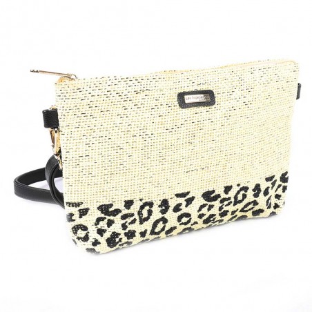 Les Tropéziennes | Pochette bandoulière "Kailani" | Petit sac femme style panier de plage pas cher Les Tropéziennes | Pochette bandoulière "Kailani" | Petit sac femme style panier de plage pas cher