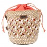 Les Tropéziennes | Panier rond "Clay" blanc | Sac femme style panier tressé bohème chic pas cher Les Tropéziennes | Panier rond "Clay" blanc | Sac femme style panier tressé bohème chic pas cher