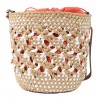 Les Tropéziennes | Panier rond "Clay" blanc | Sac femme style panier tressé bohème chic pas cher Les Tropéziennes | Panier rond "Clay" blanc | Sac femme style panier tressé bohème chic pas cher