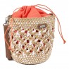 Les Tropéziennes | Panier rond "Clay" blanc | Sac femme style panier tressé bohème chic pas cher Les Tropéziennes | Panier rond "Clay" blanc | Sac femme style panier tressé bohème chic pas cher