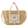 Les Tropéziennes | Sac à main "Dario" beige | Sac femme style panier bohème chic été pas cher Les Tropéziennes | Sac à main "Dario" beige | Sac femme style panier bohème chic été pas cher