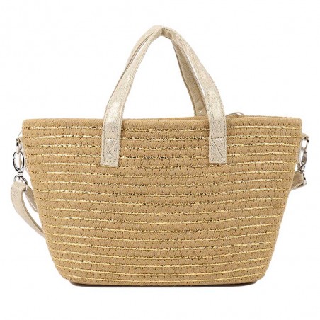 Les Tropéziennes | Sac à main "Dario" beige | Sac femme style panier bohème chic été pas cher Les Tropéziennes | Sac à main "Dario" beige | Sac femme style panier bohème chic été pas cher