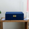 Maison Scarlett | Coffret à bijoux en velours "Louise" bleu marine | Boîte à bijoux femme élégante grand format Maison Scarlett | Coffret à bijoux en velours "Louise" bleu marine | Boîte à bijoux femme élégante grand format