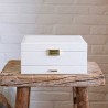 Maison Scarlett | Coffret à bijoux "Denise" blanc | Boîte à bijoux femme grand modèle cuir synthétique pas cher Maison Scarlett | Coffret à bijoux "Denise" blanc | Boîte à bijoux femme grand modèle cuir synthétique pas cher