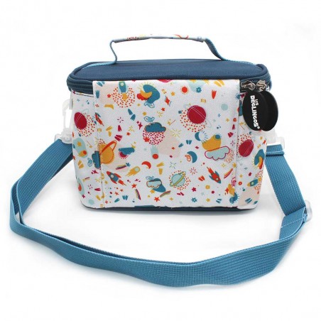 Les Déglingos | Sac goûter isotherme "Astros le hibou" | Petite glacière enfant pique-nique repas goûter original pas cher
