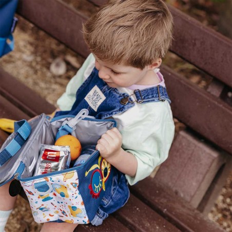Les Déglingos | Sac goûter isotherme "Astros le hibou" | Petite glacière enfant pique-nique repas goûter original pas cher