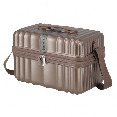 Travelite | Vanity case rigide "Paros" cappuccino | Beauty case femme cosmétiques haute qualité grande taille Travelite | Vanity case rigide "Paros" cappuccino | Beauty case femme cosmétiques haute qualité grande taille