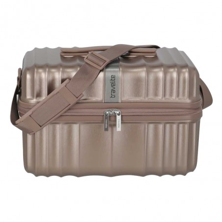 Travelite | Vanity case rigide "Paros" cappuccino | Beauty case femme cosmétiques haute qualité grande taille Travelite | Vanity case rigide "Paros" cappuccino | Beauty case femme cosmétiques haute qualité grande taille
