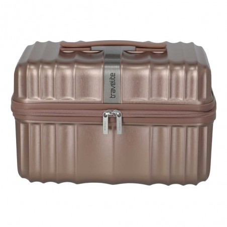 Travelite | Vanity case rigide "Paros" cappuccino | Beauty case femme cosmétiques haute qualité grande taille Travelite | Vanity case rigide "Paros" cappuccino | Beauty case femme cosmétiques haute qualité grande taille