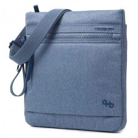 Hedgren | Sac bandoulière "Leonce" jean vintage indigo | Sac pochette femme porté croisé léger recyclé pas cher Hedgren | Sac bandoulière "Leonce" jean vintage indigo | Sac pochette femme porté croisé léger recyclé pas cher