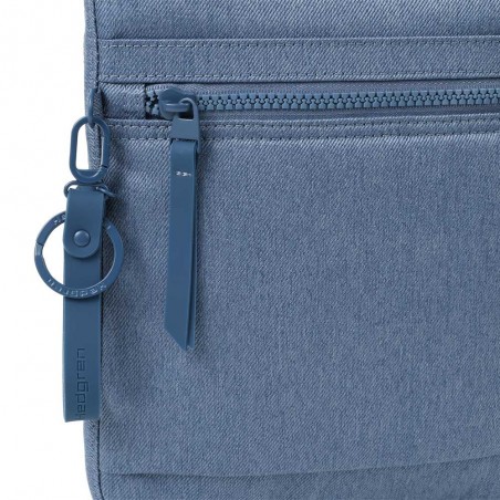 Hedgren | Sac bandoulière "Leonce" jean vintage indigo | Sac pochette femme porté croisé léger recyclé pas cher Hedgren | Sac bandoulière "Leonce" jean vintage indigo | Sac pochette femme porté croisé léger recyclé pas cher