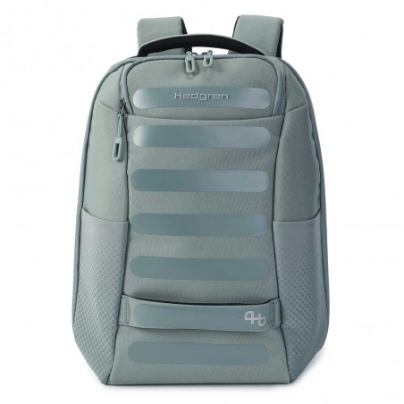 Hedgren | Sac à dos "Handle" M gris vert | Sac à dos ordinateur homme femme quotidien business loisirs pas cher