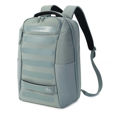 Hedgren | Sac à dos "Handle" M gris vert | Sac à dos ordinateur homme femme quotidien business loisirs pas cher
