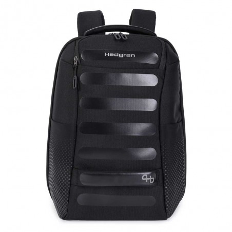 Hedgren | Sac à dos "Handle" M noir | Sac à dos ordinateur homme femme quotidien business loisirs pas cher