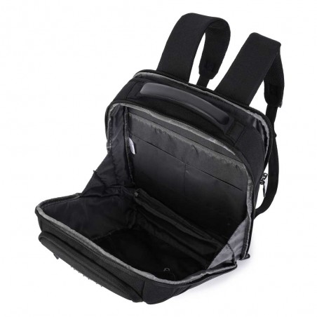 Hedgren | Sac à dos "Handle" M noir | Sac à dos ordinateur homme femme quotidien business loisirs pas cher