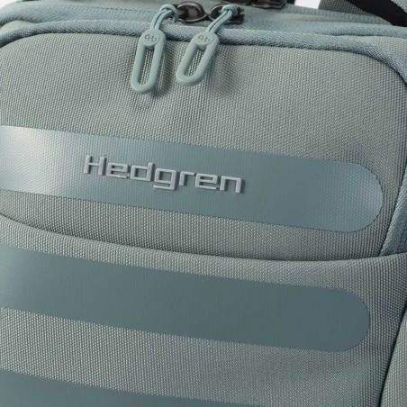 Hedgren | Sac à dos "Handle" M gris vert | Sac à dos ordinateur homme femme quotidien business loisirs pas cher