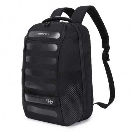 Hedgren | Sac à dos "Handle" M noir | Sac à dos ordinateur homme femme quotidien business loisirs pas cher