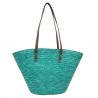 Les Tropéziennes par M.Belarbi | Panier de plage "Koa" turquoise | Sac porté épaule façon panier brodé fleurs Les Tropéziennes par M.Belarbi | Panier de plage "Koa" turquoise | Sac porté épaule façon panier brodé fleurs