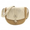 Les Tropéziennes par M.Belarbi | Sac bandoulière à rabat "Dario" beige | Sac femme porté croisé style bohème chic doré Les Tropéziennes par M.Belarbi | Sac bandoulière à rabat "Dario" beige | Sac femme porté croisé style bohème chic doré