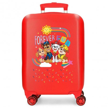 Nickelodeon | Valise enfant Pat Patrouille "Forever Fun" rouge | Bagage petit format dessin animé pas cher
