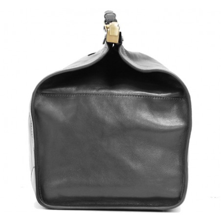 Sac de voyage Doctor Bag en Cuir de vachette - Noir