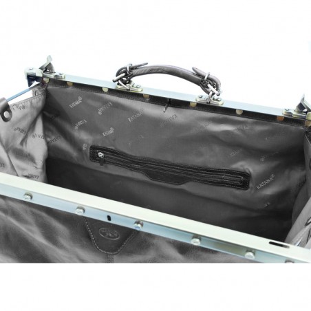 Sac de voyage Doctor Bag en Cuir de vachette - Noir Sac de voyage Doctor Bag en Cuir de vachette - Noir