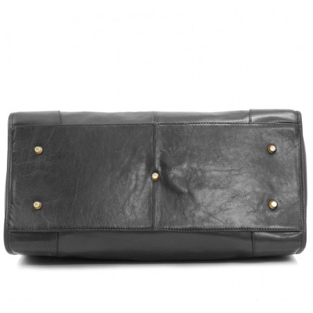 Sac de voyage Doctor Bag en Cuir de vachette - Noir Sac de voyage Doctor Bag en Cuir de vachette - Noir