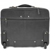 Pilot case affaires en cuir 17" KATANA noir | Bagage à roulettes professionnel business compatible cabine avion Pilot case affaires en cuir 17" KATANA noir | Bagage à roulettes professionnel business compatible cabine avion