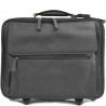 Pilot case affaires en cuir 17" KATANA noir | Bagage à roulettes professionnel business compatible cabine avion Pilot case affaires en cuir 17" KATANA noir | Bagage à roulettes professionnel business compatible cabine avion