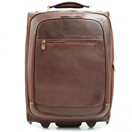 Valise Cabine Cuir KATANA 50cm - Marron