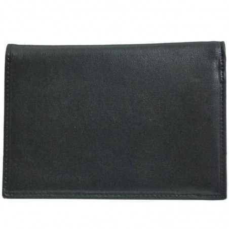 Portefeuille mixte en cuir KATANA noir | Porte-cartes homme pas cher