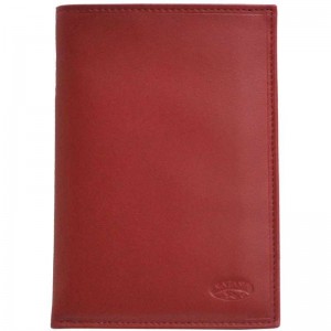 Portefeuille mixte en cuir KATANA rouge | Porte-cartes homme porte-monnaie pas cher