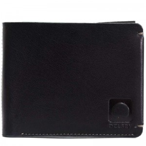 Portefeuille homme en cuir DELSEY "Enjoleur" - noir