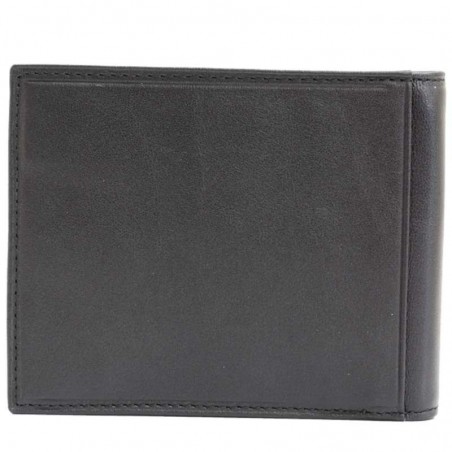 Portefeuille homme en cuir KATANA noir | Porte-monnaie porte-cartes classique qualité pas cher